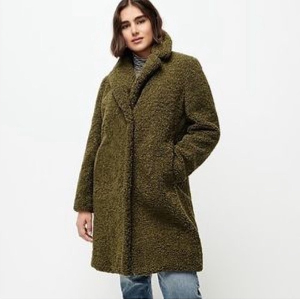J. Crew Teddy Sherpa Topcoat